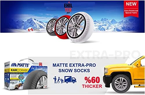 Зимни чорапи за автомобилни гуми Премиум-клас с Текстилни вериги за сняг серия ExtraPro За Renault (X-Large)