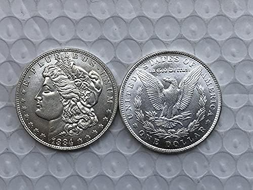 Реплика Възпоменателни Монети със сребърно покритие Старинни ръчно изработени изделия Чуждестранна Колекция Възпоменателни