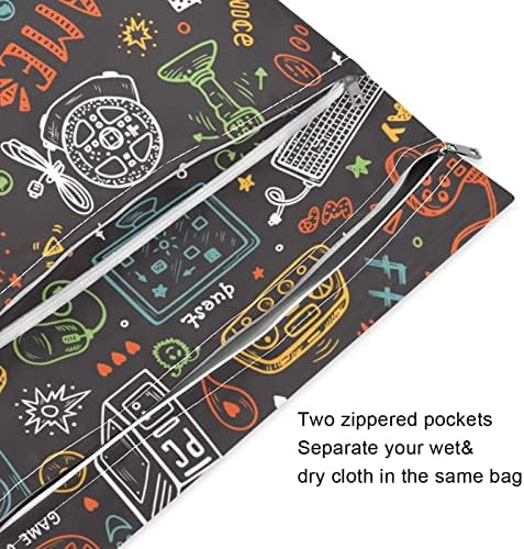 Чанта за Влажни Сушене на Геймпада Kigai, 2 бр., Водоустойчива Чанта За Съхранение на Памперси За многократна употреба, Чанта