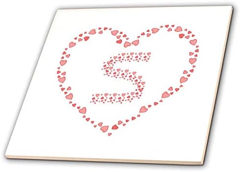 3. Елегантен монограм във формата на розови сърца за Св. Валентин. Извити първоначалните S-образни плочки (ct_301167_1)