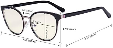 Дамски очила със сини светофильтром Eyekepper - Женски Компютърни Очила Cateye С uv защита UV420 със защита От отблясъци -