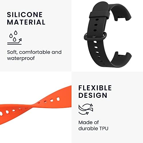 Въжета за часа kwmobile, съвместими с Xiaomi Mi Watch Lite /Redmi Watch - колекция от ремъците от 2 сменяеми силиконови