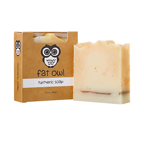 Блокчета натурален сапун ръчно изработени Fat Owl Products - Без палмово масло, Органични сапун за мъже и жени - студено пресовано,