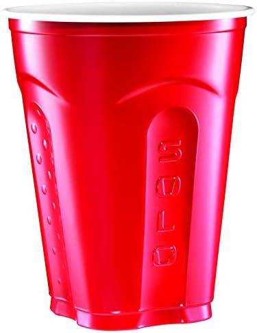 Квадратна чаша Solo, 18 Мл, Червено, брой 90