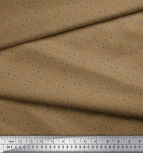 Плат от futon трикотаж Soimoi, кърпа с принтом Звезди, с ширина 58 см