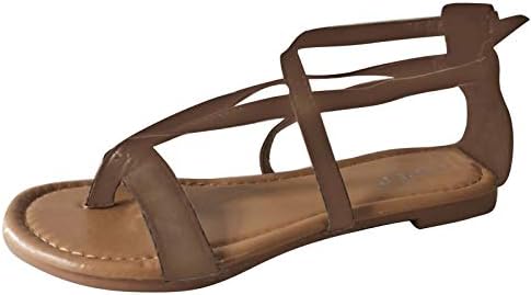 Жените слайд, чехли и летни обувки на плоска подметка от каучук флип римски сандали дамски ежедневни, плажни чехли кръст