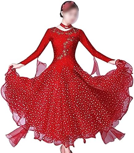 Стандартно рокля за балните танци ZYZMH, рокля за виенския валс с ресни, Бална рокля за балните танци, облекла