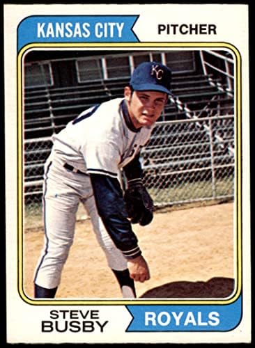 1974 О-Пи-Джи 365 Стив Busby Канзас Сити Роялз (Бейзболна картичка) EX/ MT Рояли
