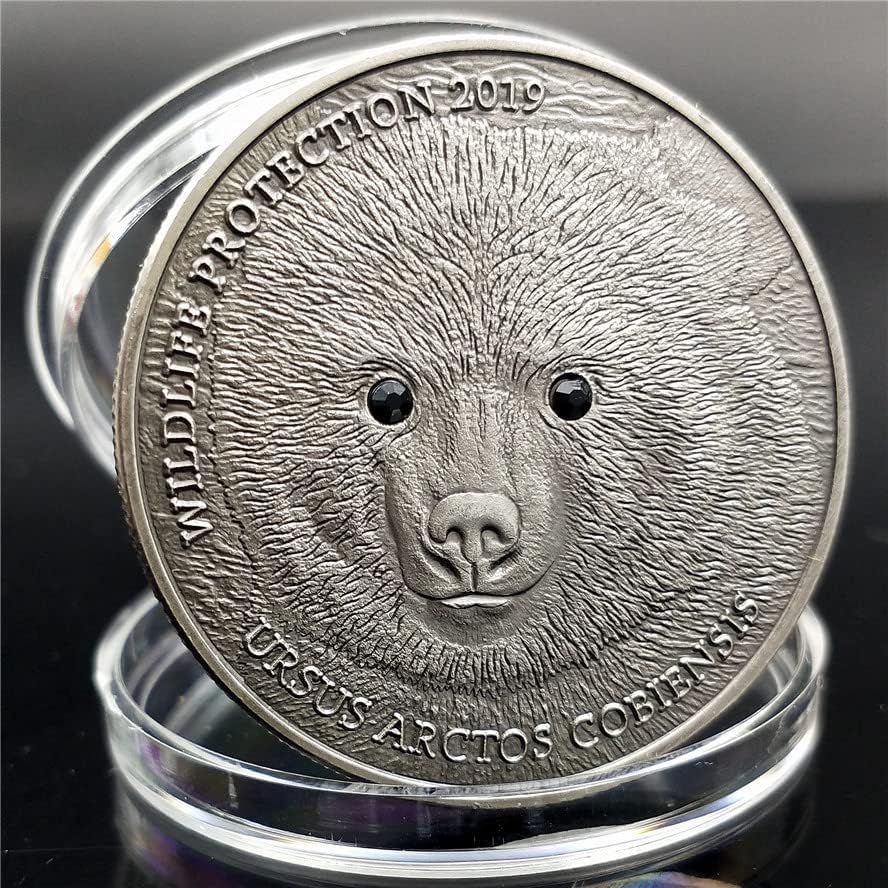 2019 Възпоменателни Монети с животни Чуждестранна Валута Монголски Монети Възпоменателни Монети с Релефни Умни Очи Сладък