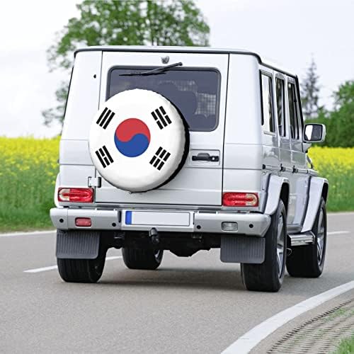 Калъф за резервна гума с изображение на Знамето на Южна Корея, Водоустойчив Пыленепроницаемые, Защитени от uv Калъфи