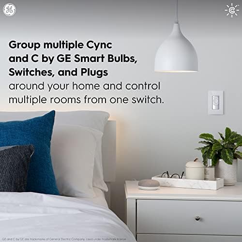 Стартов пакет на GE Lighting CYNC за умен дом, умна лампа с нажежаема жичка и превключване на яркостта, поддръжка на Bluetooth