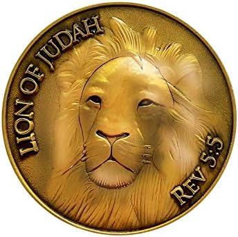 Монета Лъв на Юдеите, Обемна опаковка от 3 броя, Божий Човек, Бъди силен и смел, Стара Златна Монета Предизвикателство,
