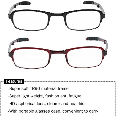 Очила за четене, Мъжки и Женские1.0/1.5/2.0/2.5/3.0/3.5/4.0 Джобно Лесно Складное стъкло за четене при далекогледство