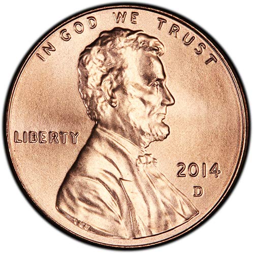 2014 P & D BU Lincoln Shield Cent Choice Комплект от 2 монети, Монетен двор на САЩ, без да се прибягва