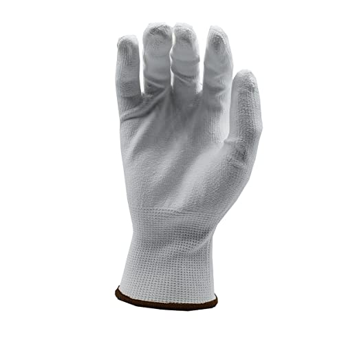 Ръкавици Cordova 3711L Javelin White 13-ти калибър HPPE Shell, Бяло Полиуретаново покритие на Дланите, нивото