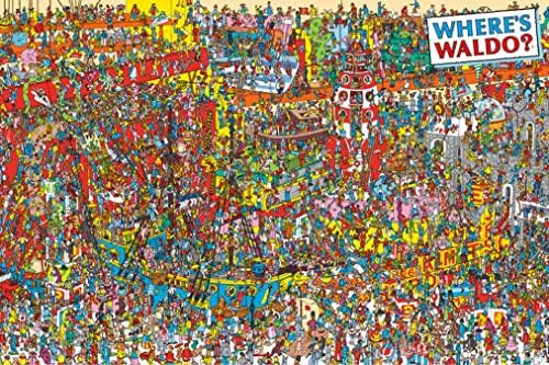 Купи ПЛАКАТ без реклами Къде е Уолдо? Визуален Плакат с художествен печат 36x24, Многоцветен (AQ 241425) y, За всекидневната