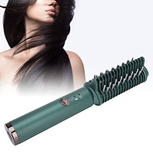 Безжична четка за изправяне на коса, равномерно бързо нагревающаяся USB-акумулаторна дамски домашна салонная четка за стилизиране