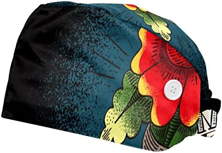 Дамски Работни Шапки BeCrazier с Натурални цветове и Стрекозой, Регулируеми, Разкошни Шапки, 2 Опаковки