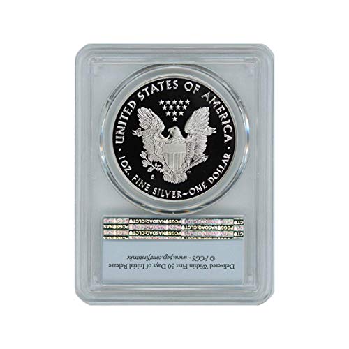 Монета с доказателство за американски Сребърен Орел 2018 година на стойност $1 PR70DCAM PCGS First Strike