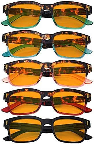 Стилни очила за четене Eyekepper за жените на 5 групи, Цветни
