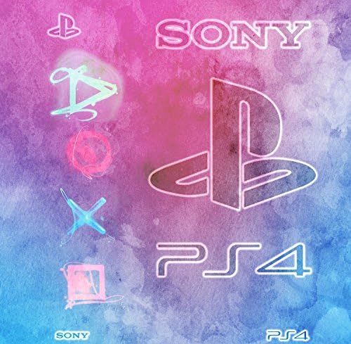 Корица Ps4 PRO - АКВАРЕЛ - лимитированная серия, стикер на ADESIVA Playstation 4 Slim SONY ПАКЕТ