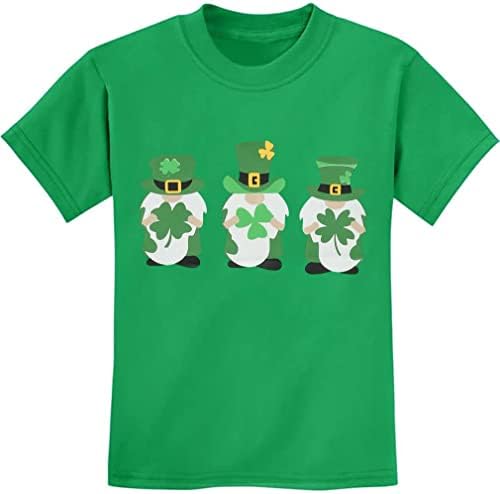 DDSOL/ Тениски на Деня на Св. Патрик за Малки Момчета и Момичета, Унисекс, Тениски със Зелена Детелина, Детски Тениски с Камион,