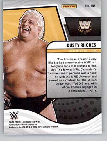 Търговската картичка 2022 Панини Revolution WWE 106 Dusty Rhodes Легенди Legend Борба Trading Card