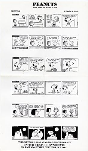 Комикси на Чарлз Шулце Фъстъци - Оригинално ежедневно фоторепортажное издание - Седмица на изход от 16 до 21
