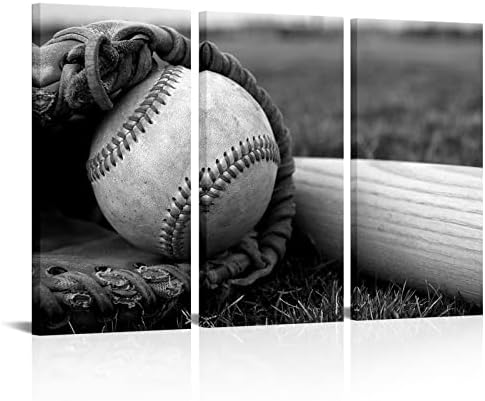 HOMEOART Бейзболна Живопис на тема спорт, Бейзбол, Стенно Изкуство, Печат Върху Платно, Декорация на Спални
