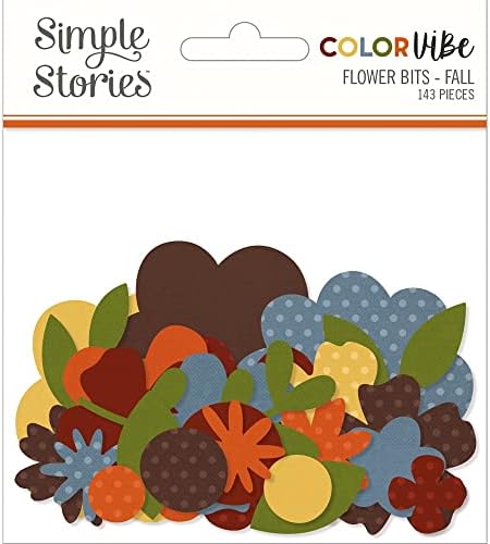 Парчета цветя от картон Color Vibe 143/Pkg-Есен