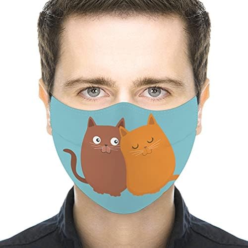 Творчески Прахозащитен Калъфи За Устата Защитно Облекло Тъканни Маска дизайн Двойка Живопис Животни Котка Романтичен подарък