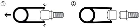 Комплект универсални капачки за джанти гайки/болтове AUTO-STYLE - Червен Синтетичен материал - 17 mm - Комплект от 20 +