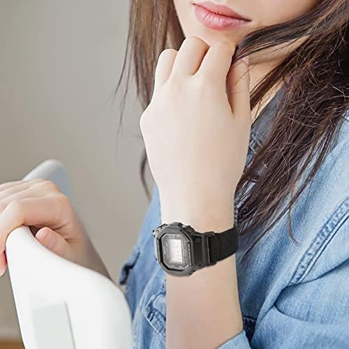 Sunnyson 2 Опаковки Еластични мрежести ленти за часовници Casio G-SHOCK DW-5600/8900/GWM5610, Меки Еластични Регулируеми