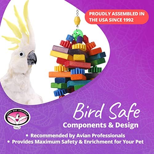 Супер Bird Creations SB672 най-Добрата играчка за птици, Голям е размерът на птици, 15 x 6 x 6