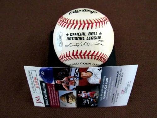 Tommy Том Lasorda Мениджър на La Dodgers Hof С автограф Auto Vintage Onl Baseball Jsa - Бейзболни топки с автографи