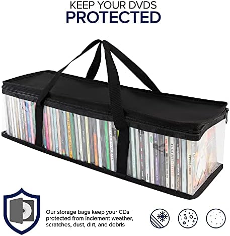 Запасете се домашни торби за съхранение на cd-та (6 опаковки) - Прозрачни носители от ПВЦ - Водоустойчив футляром