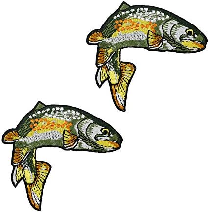 Сладък Риболовни Подаръци с Ивици за мъже, Риба-Костур, на Бродирани Желязо на Нашивках, Риболовни Подаръци