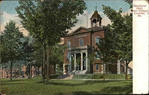 Хоторн Хол, колежа Бейтс Lewiston, щата Мейн, оригинални антични картичка 1909 г.
