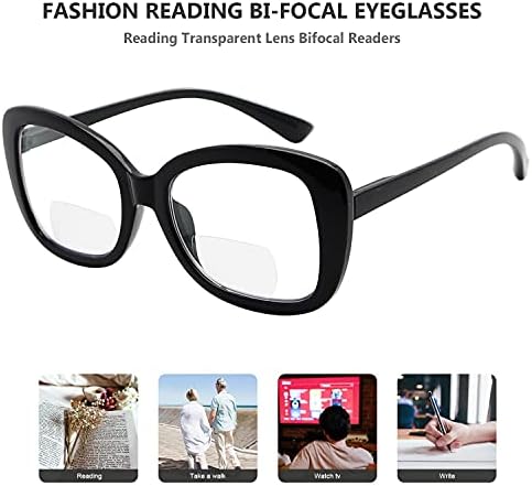 Eyekepper 4-pack Бифокални Очила за четене за Жени - Стилни Дамски Бифокални Ридеры