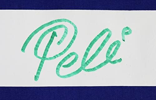 Пеле подписа на Бразилския Синята фланелка 10 по поръчка с автограф на Бекет COA