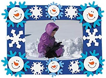 Магнит за рамката с участието на Снежен човек с Усмивка на Лицето - Прави 12 Занаяти за деца и забавни домашни занимания