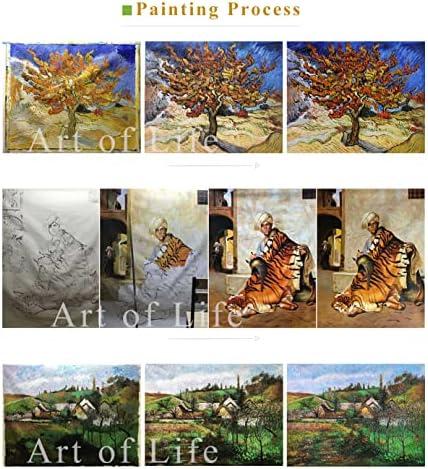 $ 80-$1500 Ръчно рисувани учители, Художествени академии - 18 Картини с маслени бои Романтичен Пейзаж Царевично поле Джон