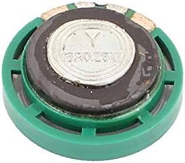 Пластмасов корпус X-DREE 29 мм, 16 Ома, 0,25 Вата, външен Магнитен говорител, Рупорный високоговорител, зелен (Альтопарланте