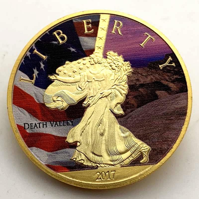 Американската Статуя на Свободата, Боядисан Позлатен Медальон, Събиране на Златни монети, Възпоменателна Монета