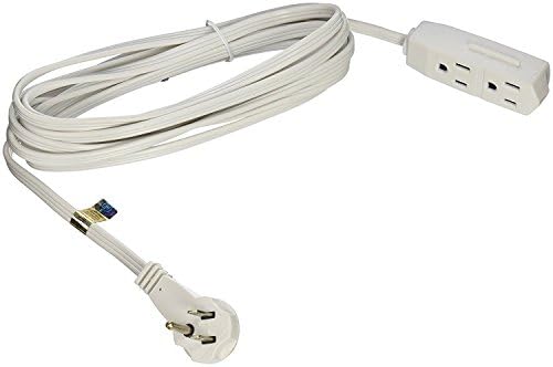 Удължителен кабел с плоска вилица Rocky Mountain Goods Flatline - 3 клипса на 3 контакти - Плосък дизайн за монтаж