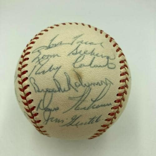 1962 All Star Game Екип от Американската лига по бейзбол подписа Договор с Йога Беррой JSA COA - Бейзболни топки с