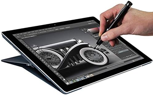 Активен цифров стилус Broonel Silver Mini Fine Point, съвместим с 17,3-инчов лаптоп HP 17-by1003na Full-HD
