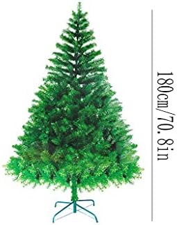 магазини Празнична Коледно дърво 120 см /3,9 фута Плътна Коледно Дърво, 520 Клона, Буйна Изкуствена Елха с Метална