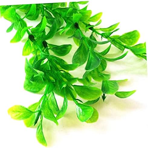 Ipetboom 5 Бр Стъклен Терариум Стъклен Декор Декор за Влечуги Зелена Трева Украсена с Изкуствени Водни Растения Изкуствено Растение