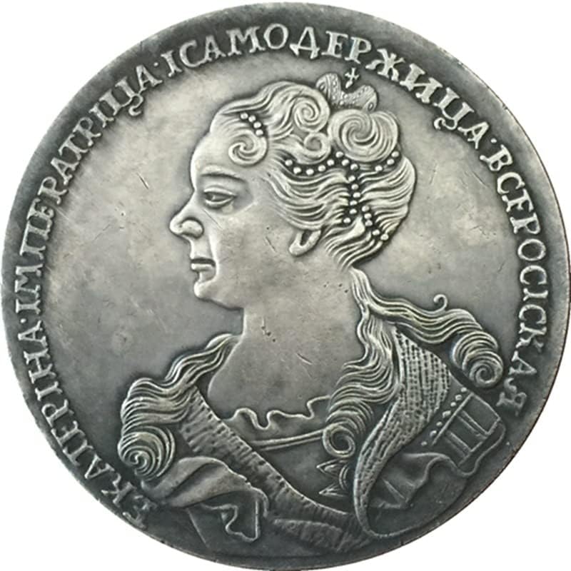 Руската Антични монети 1726 Рубли Монета 42 мм